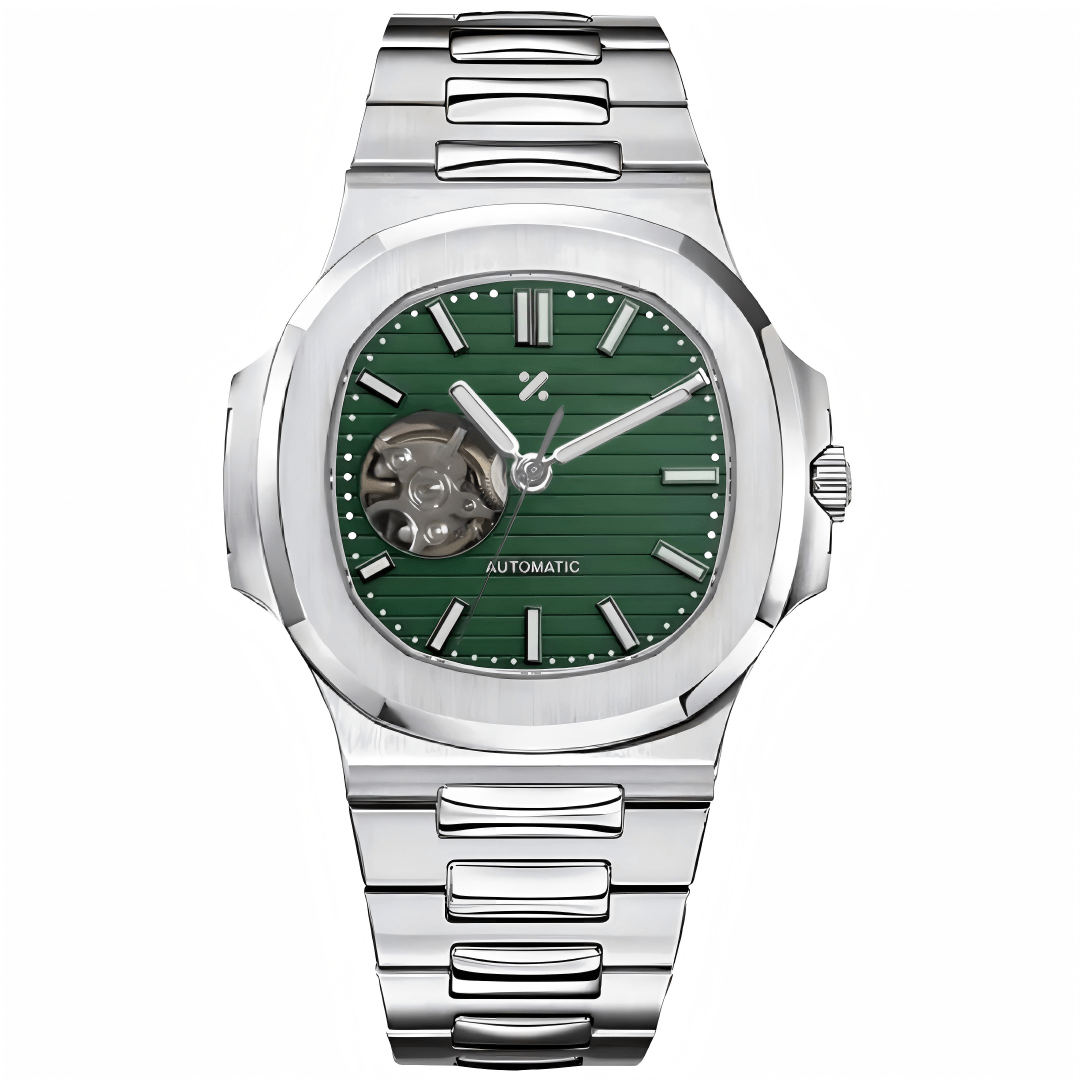 NAUTIKO | Emerald Open - Heart Date - WATCHBRICK