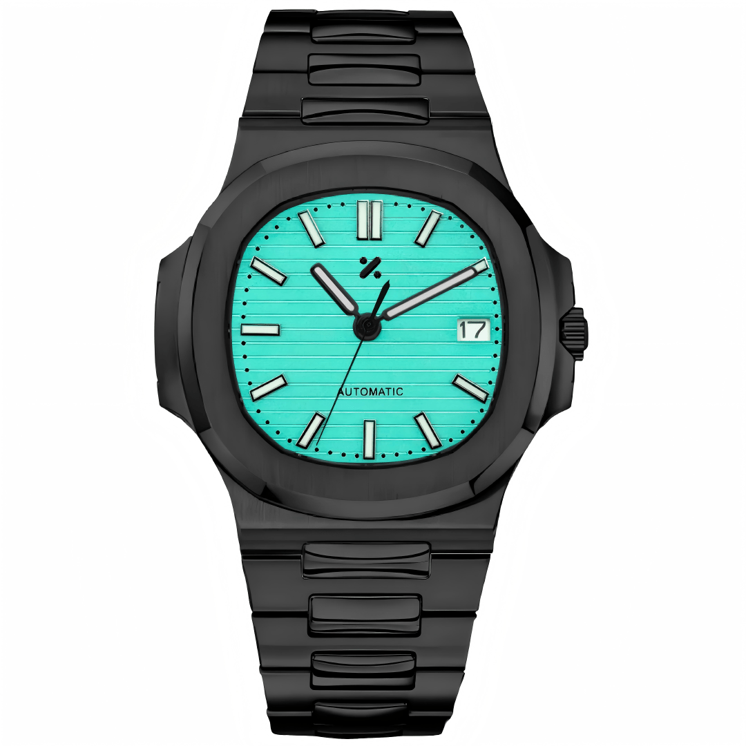NAUTIKO – Tiffany Blue Dial | Black Case Edition - WATCHBRICK