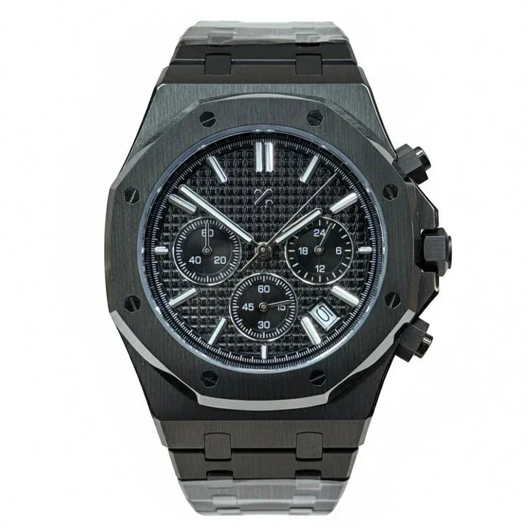 SEIKOAK | Stealth Chronograph All-Black VK63 - WB MOD WATCHES