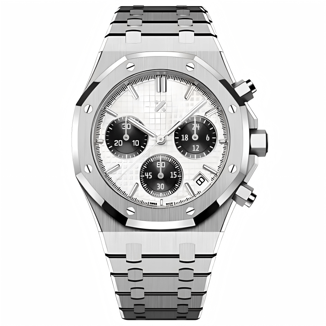 SEIKOAK | Frost Panda VK63 Royal Oak - WATCHBRICK