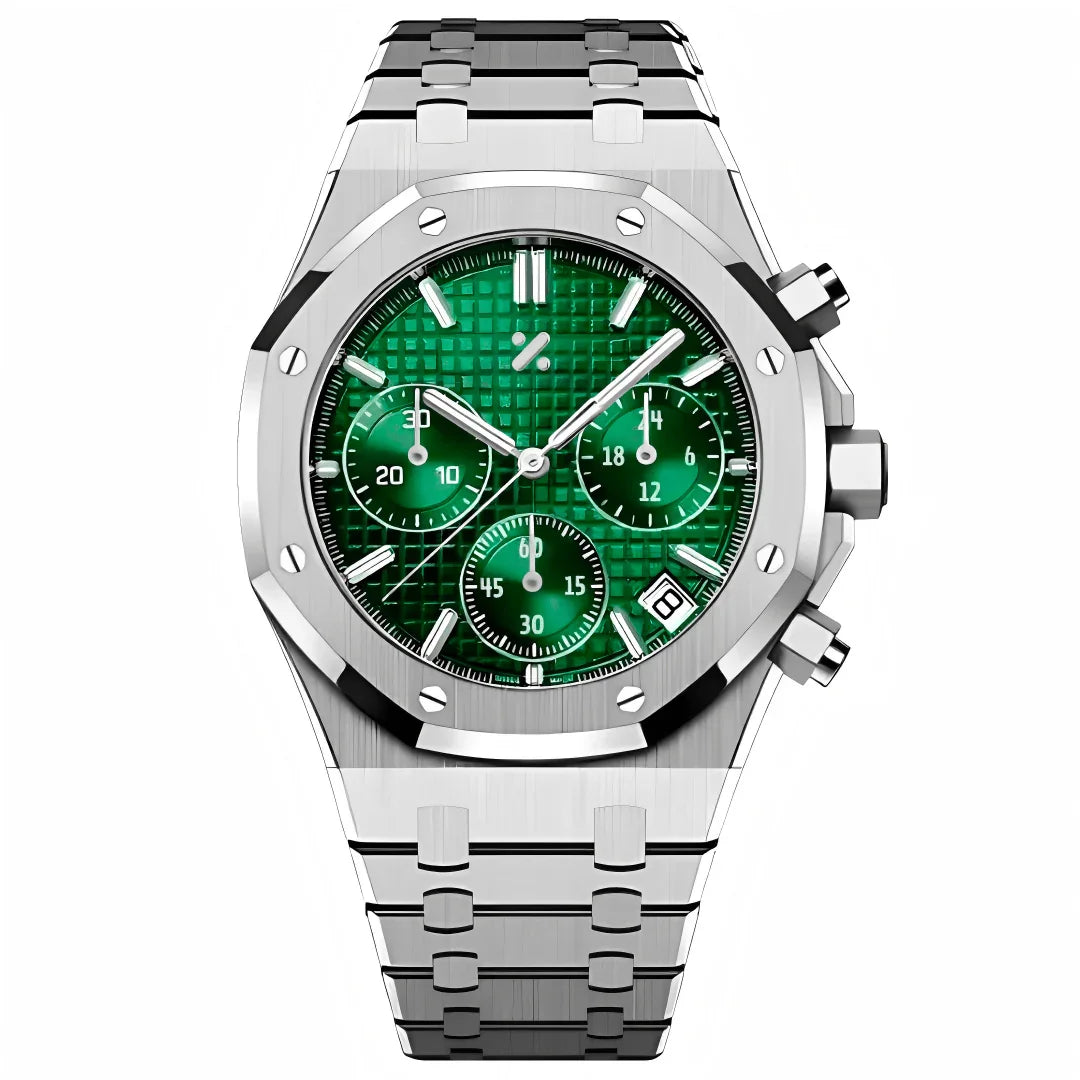 SEIKO クロノグラフ グリーンダイヤル Daytona Emerald Chrono Mod – VK63 Chronograph | Custom Seiko Mod