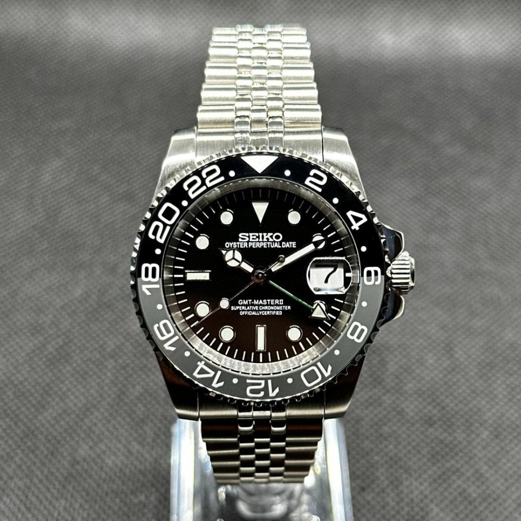 Sprite GMT – Seiko NH34 Dual - Time Mod - WATCHBRICK