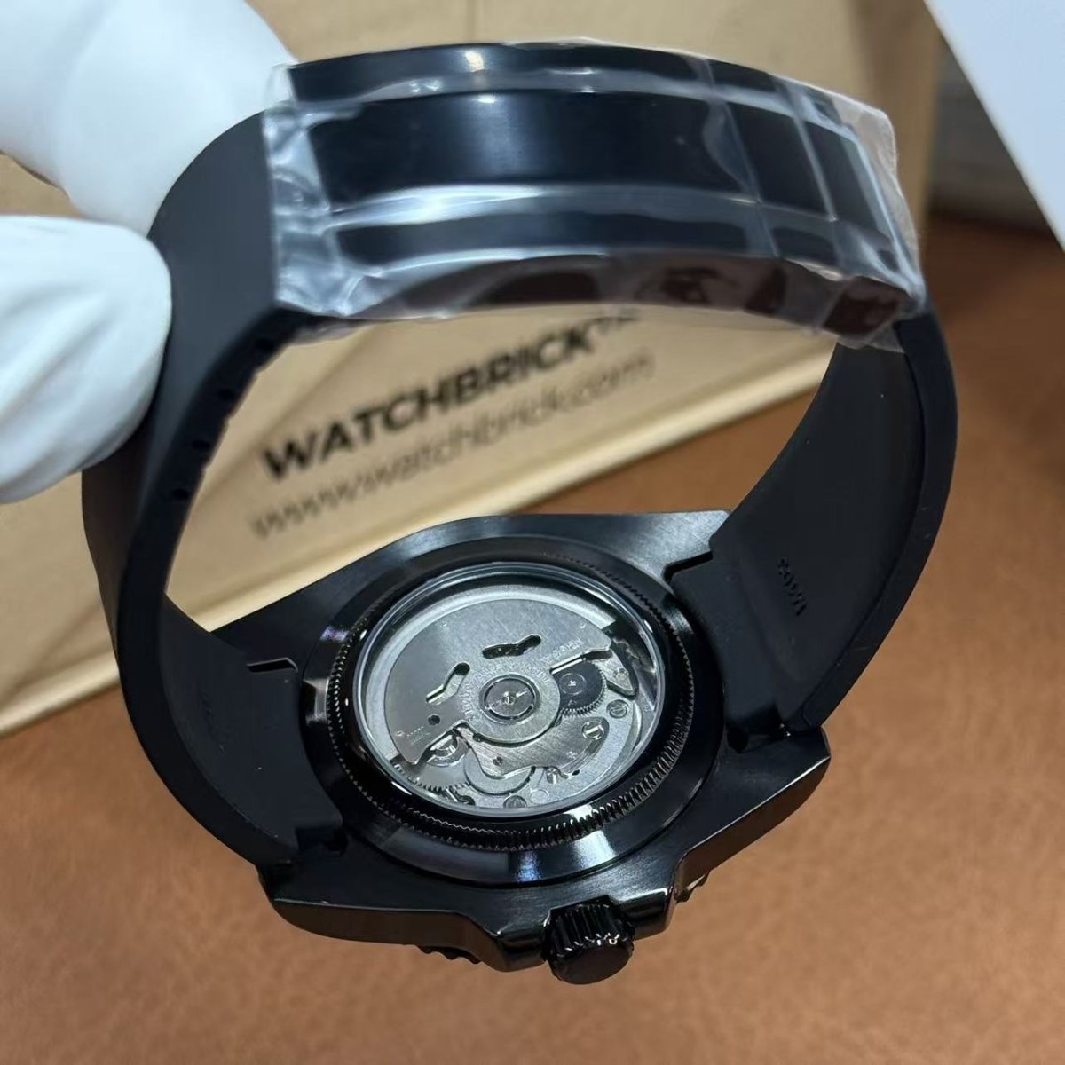 SUBMOD | Blue Black Sub NH35 Rubber - WB MOD WATCHES