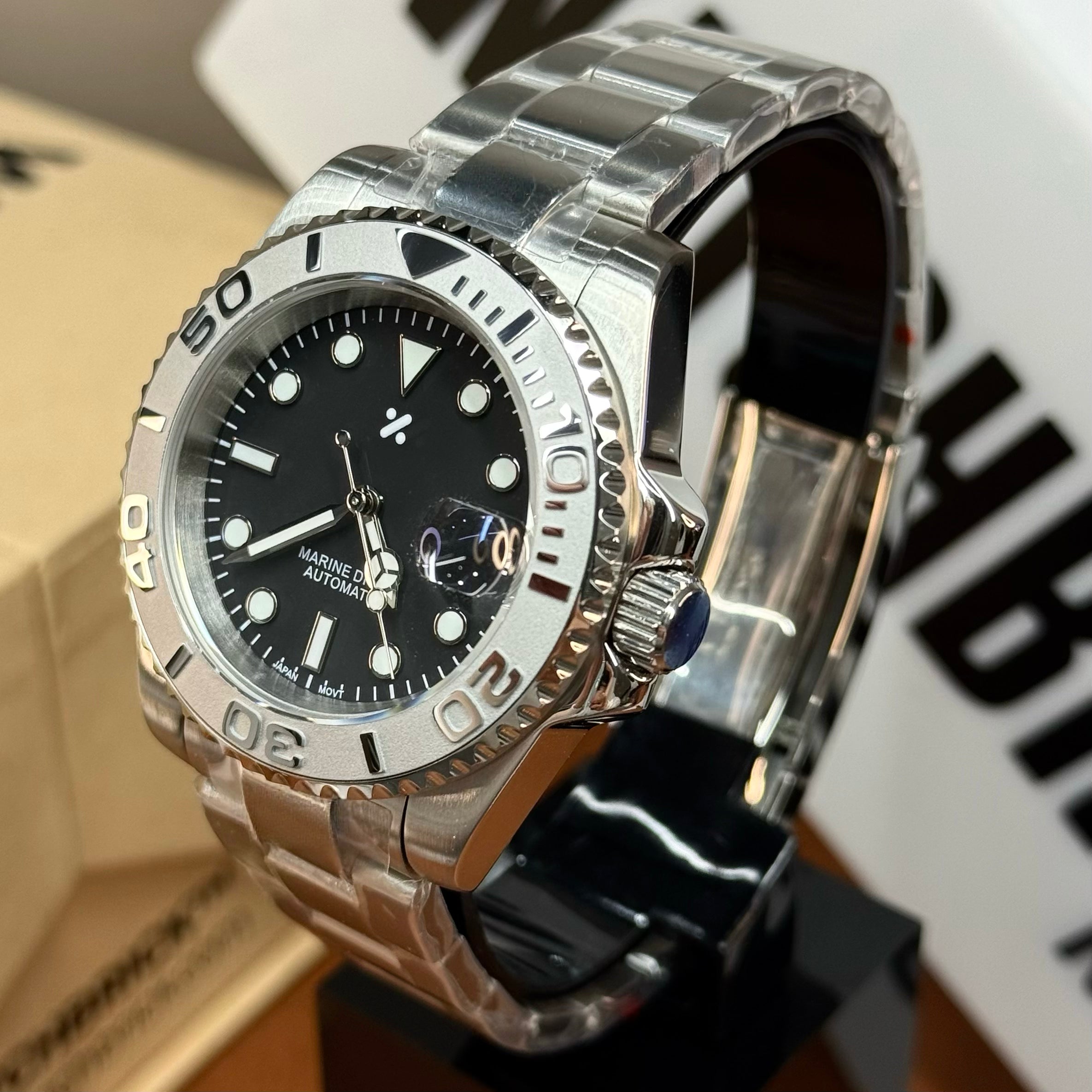 SUBMOD | Silver Sub NH35 Steel - WB MOD WATCHES