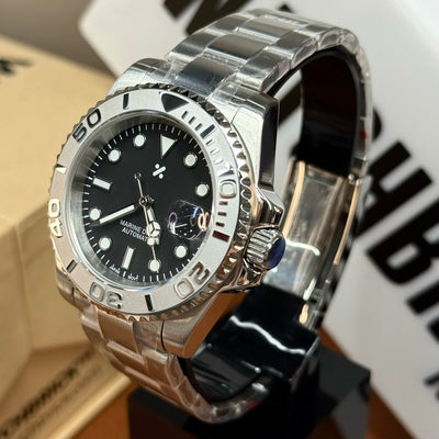 SUBMOD | Silver Sub NH35 Steel - WB MOD WATCHES