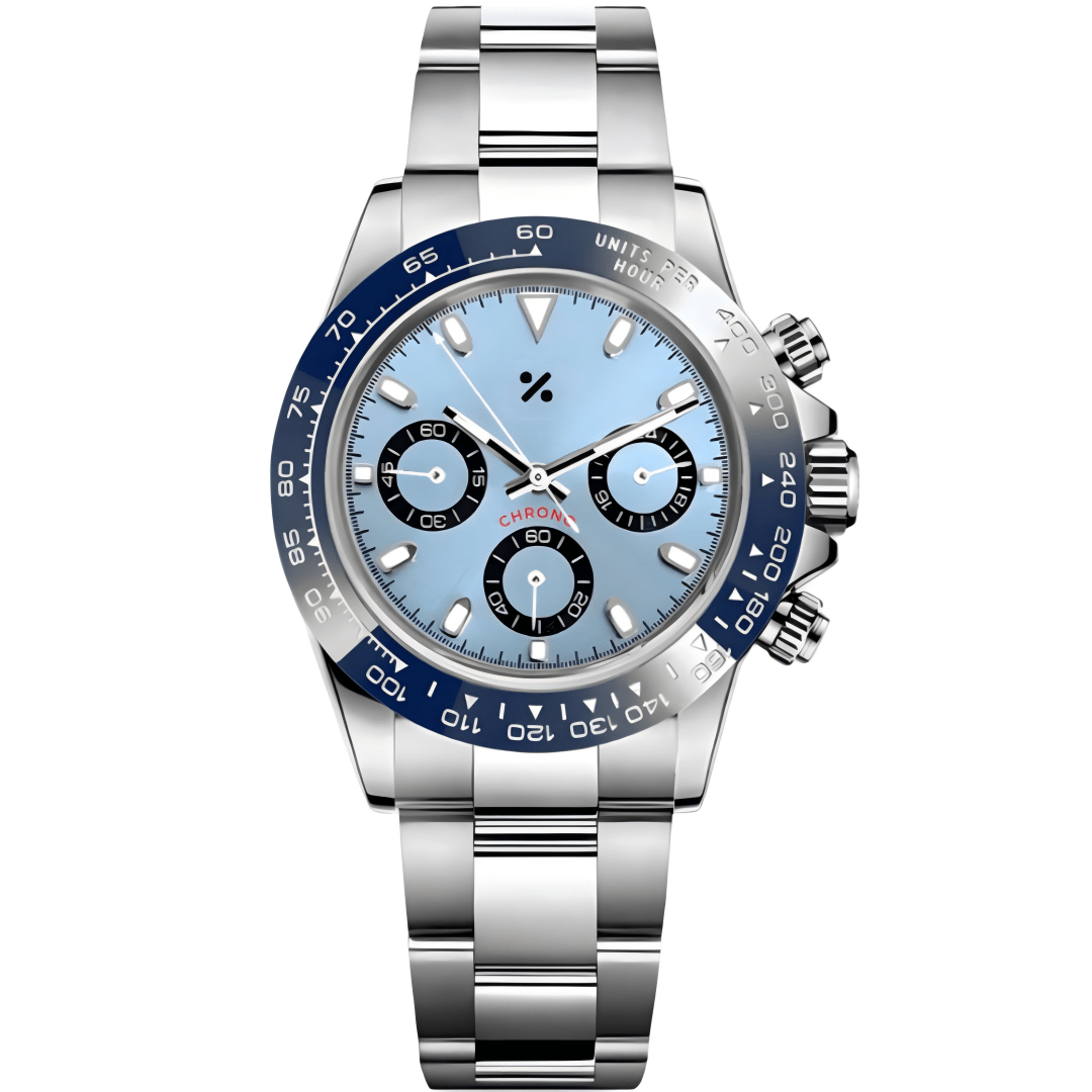 CHRONO - TONA MOD | Blue Bezel Panda VK63 - WATCHBRICK