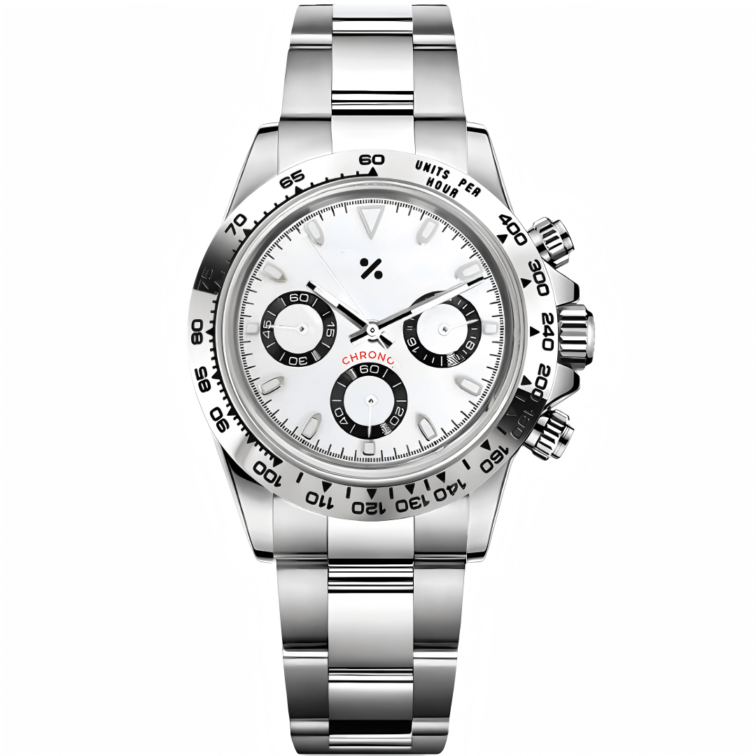 CHRONO - TONA MOD | Silver Panda VK63 - WATCHBRICK