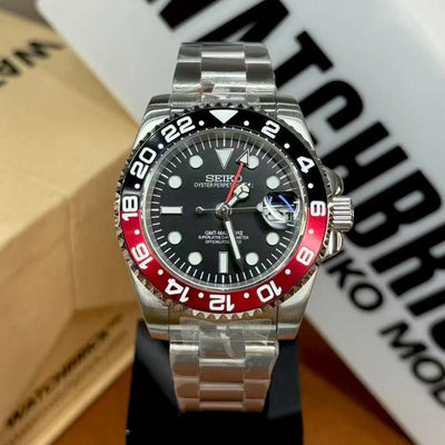 GMTMOD | Coke NH34 Dual-Time - WB MOD WATCHES