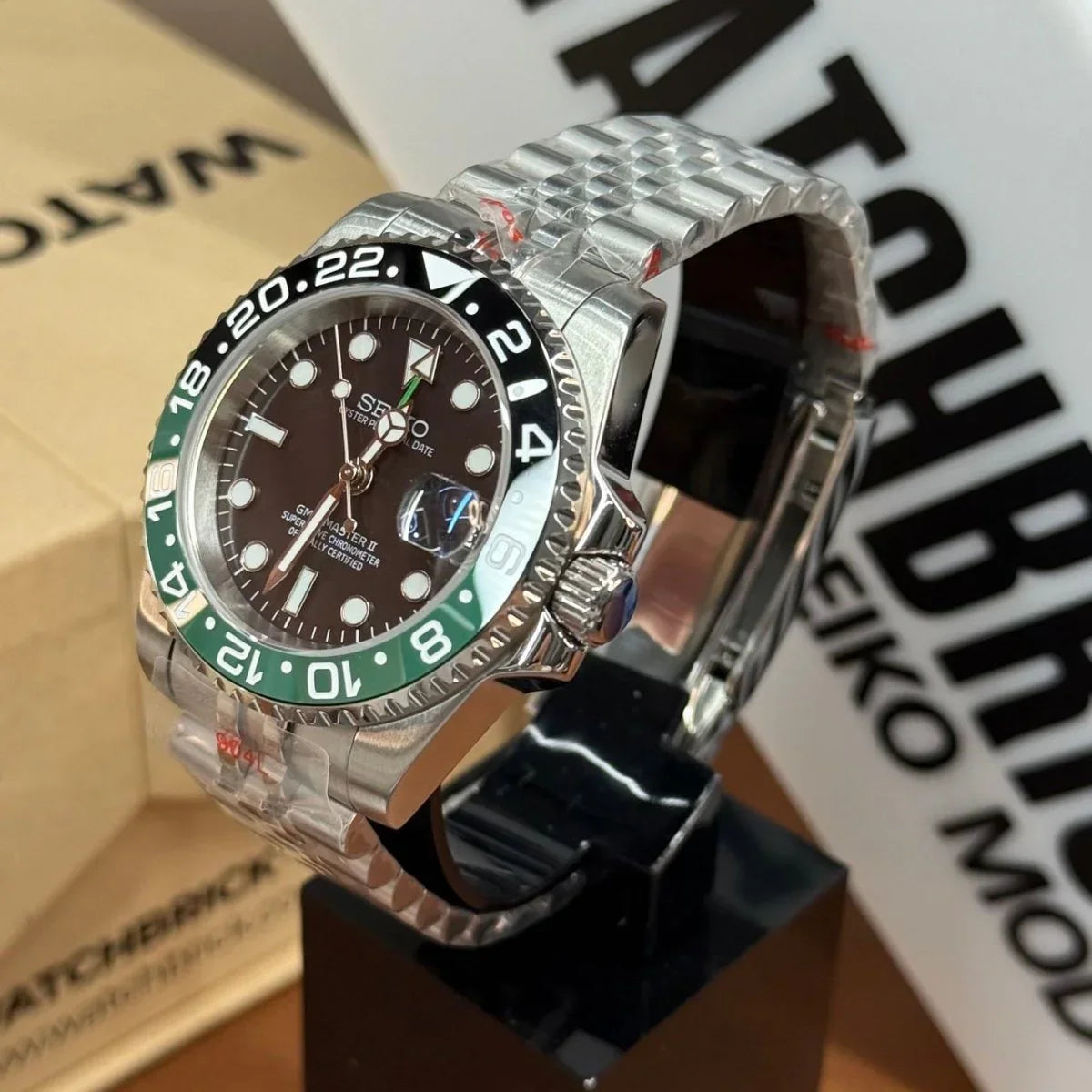 GMTMOD | Sprite NH34 Dual-Time - WB MOD WATCHES