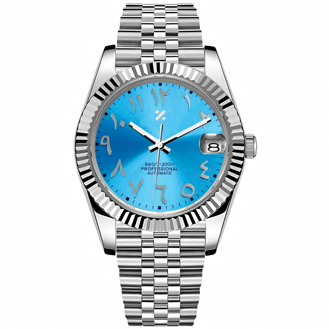 JUSTMOD | Arab Dial Ice Blue (36 / 39mm) - WATCHBRICK