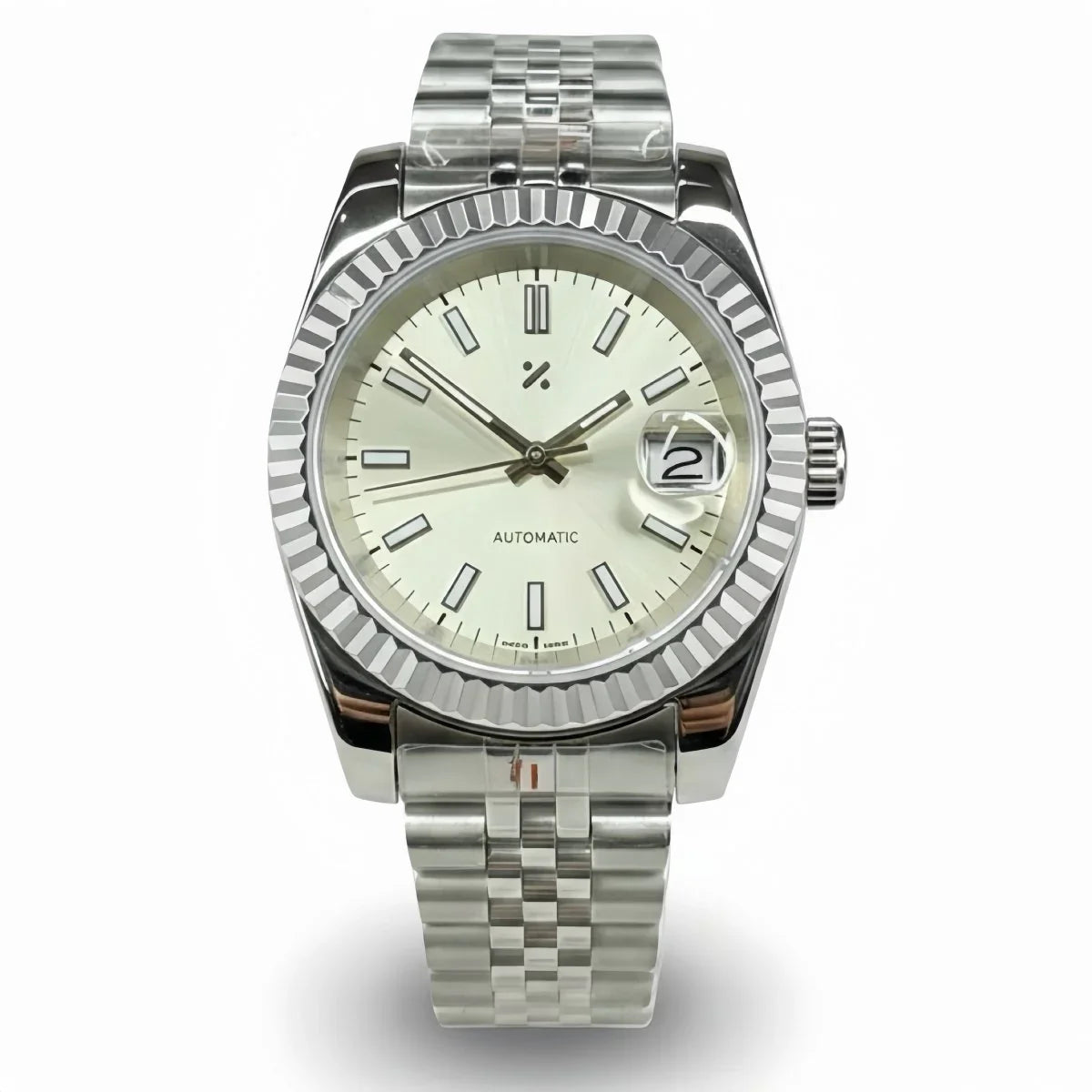 JUSTMOD | Champagne Pink Cream Dial NH35 - WB MOD WATCHES