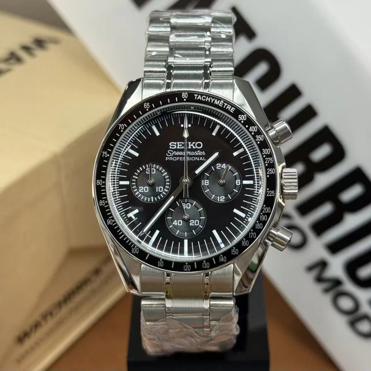 MASTERMOD | Speedy Panda Chronograph - WB MOD WATCHES