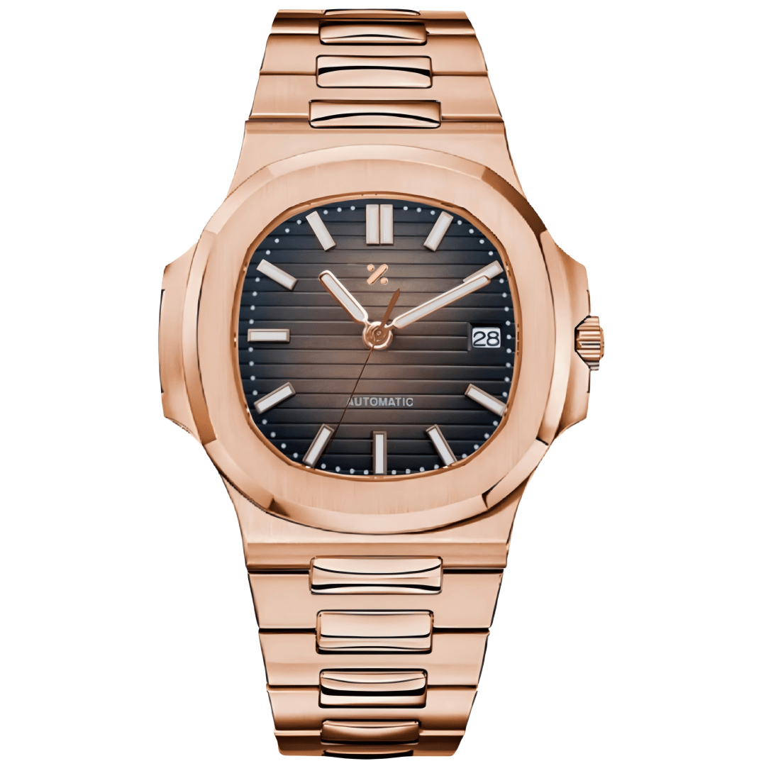 NAUTIKO | Brown Dial Rose Gold - WATCHBRICK