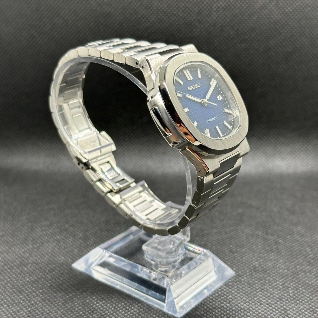 Nautilus Mod – NH35 Seiko Automatic (Royal Blue Edition) - WATCHBRICK