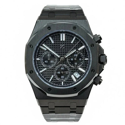 SEIKOAK | Stealth Chronograph All-Black VK63 - WB MOD WATCHES