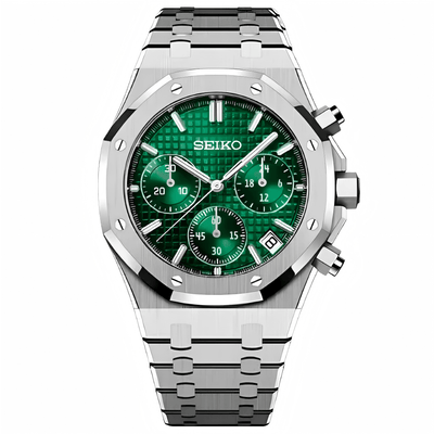SEIKOAK | Green Chronograph VK63 - WB MOD WATCHES