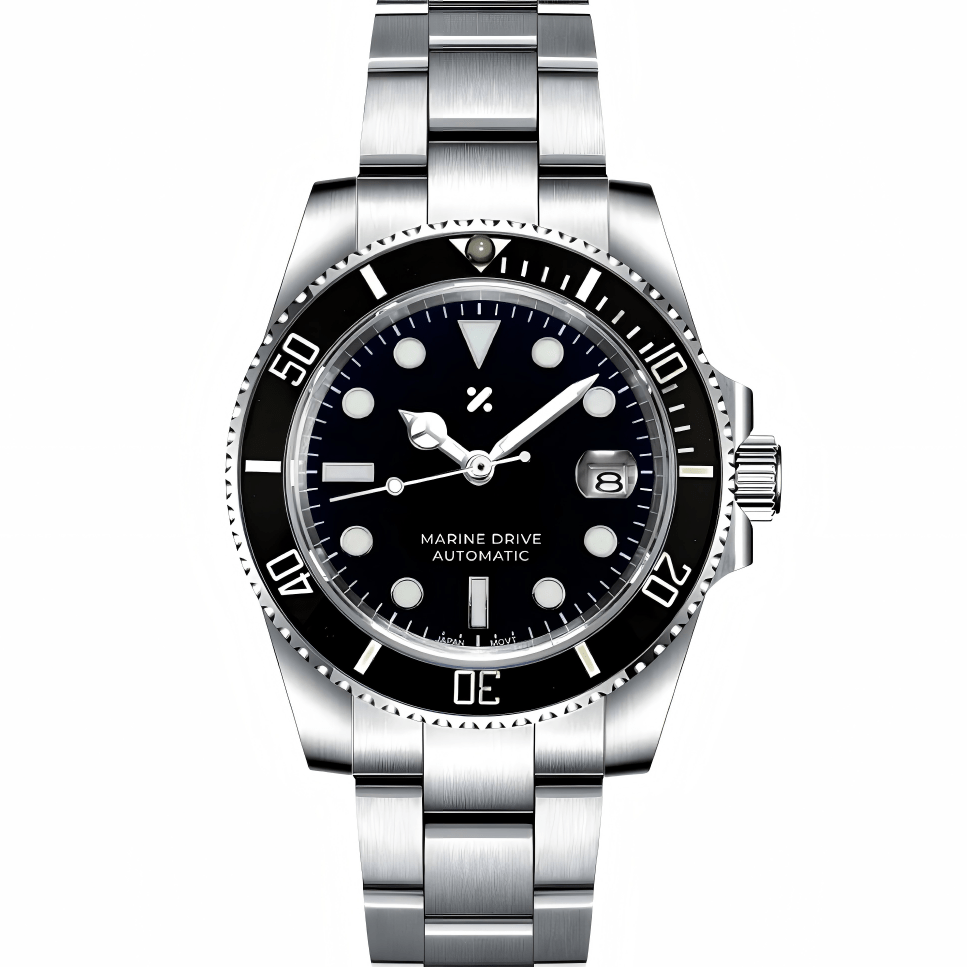 SUBMOD | Black Submariner NH35 Automatic - WATCHBRICK