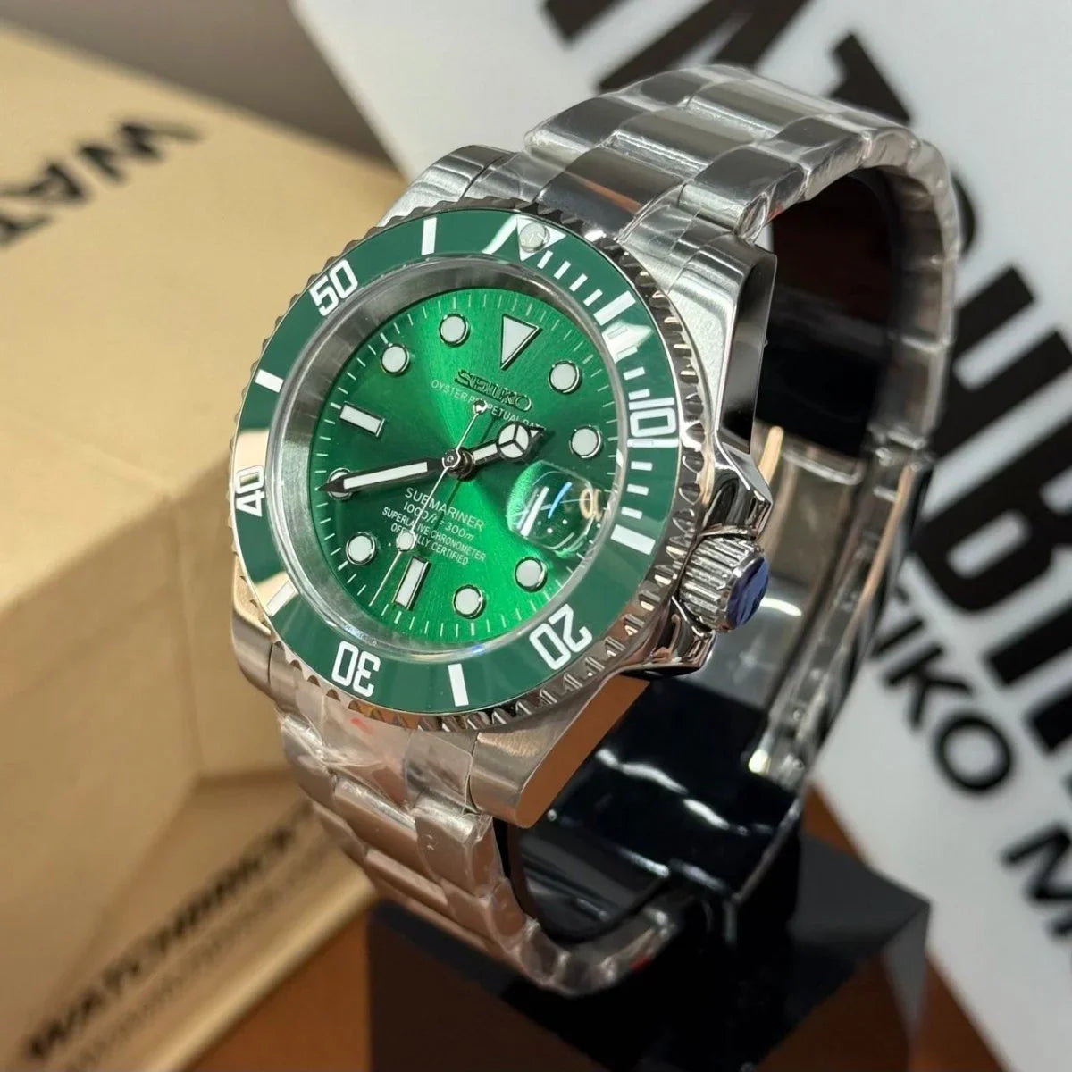 SUBMOD | Hulk NH35 Green Dial - WB MOD WATCHES
