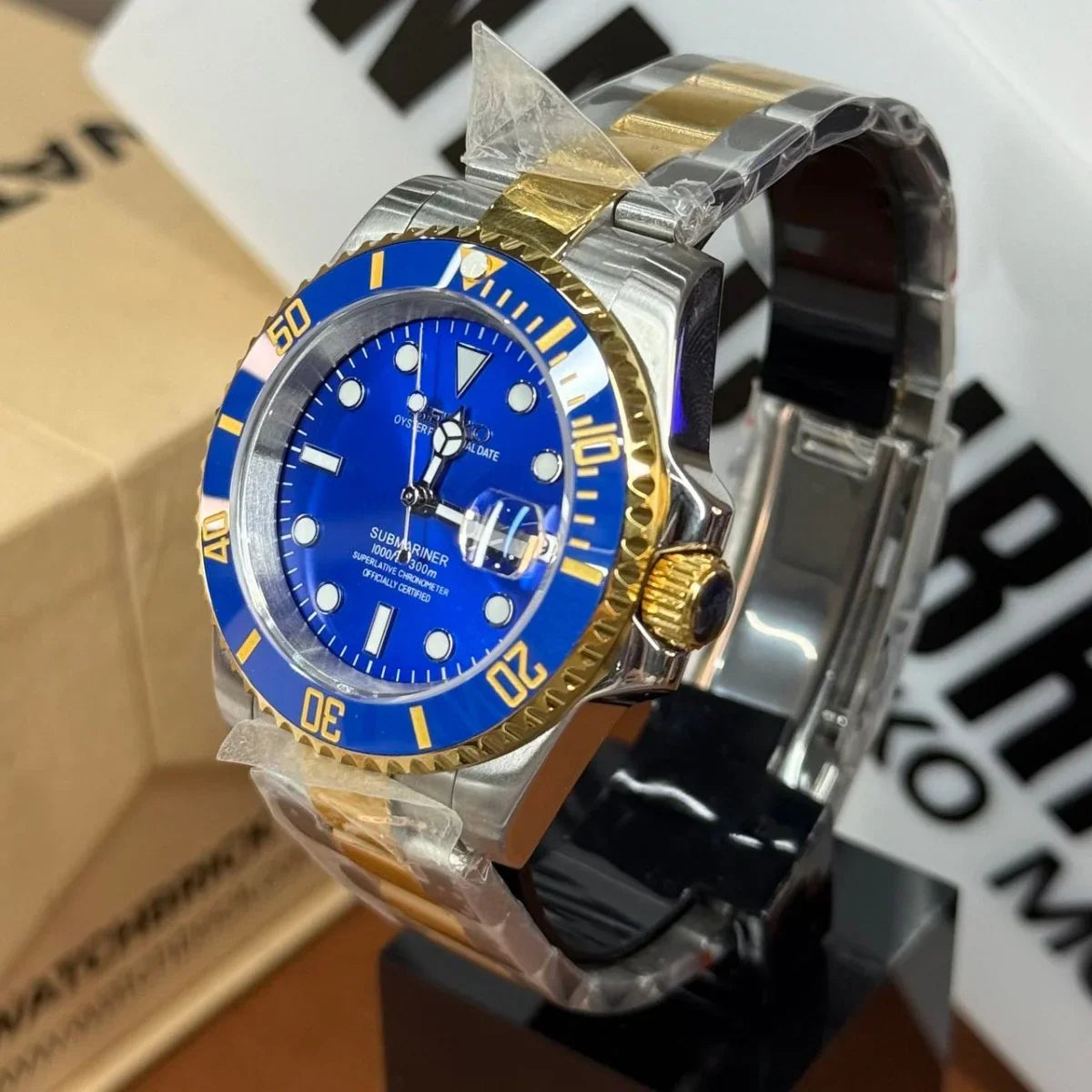 SUBMOD | Marine Blue Two-Tone - WB MOD WATCHES